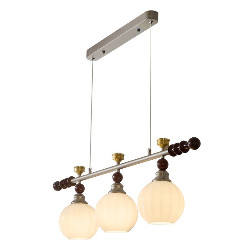 Otheia Eleganza vintage lineare in legno lampada a sospensione