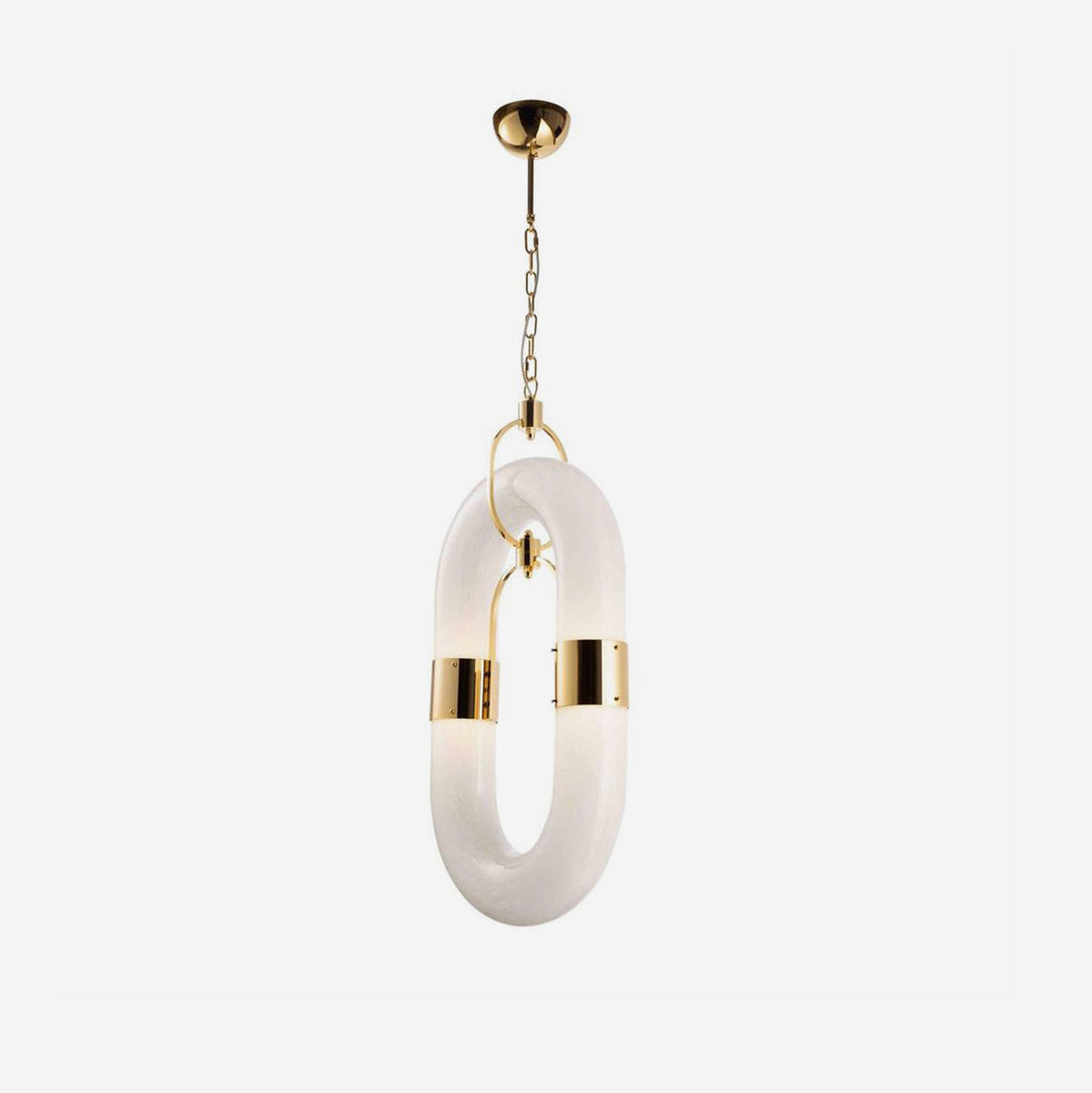 Lampada a sospensione in acciaio inox moderno a catena