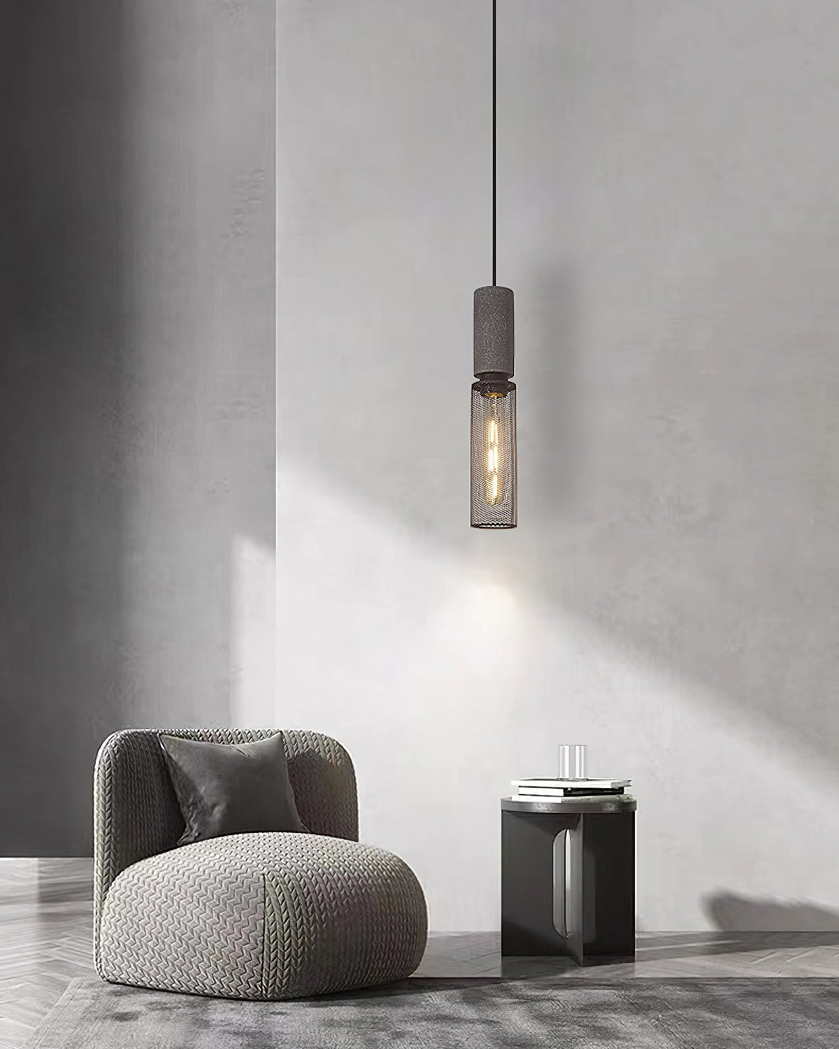 Lumeraine lampada a sospensione in Cemento Grigio