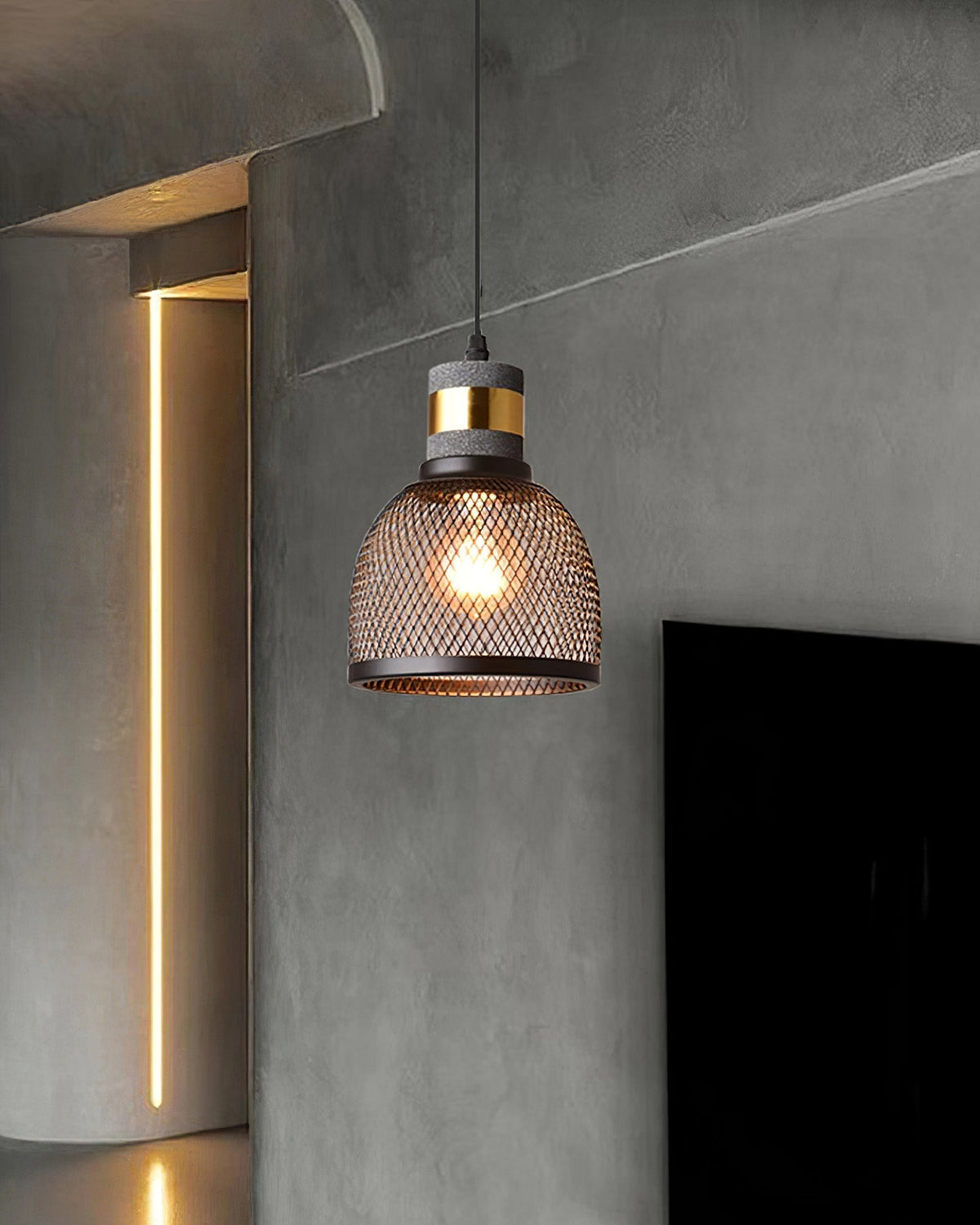 Lumeraine lampada a sospensione in Cemento Grigio