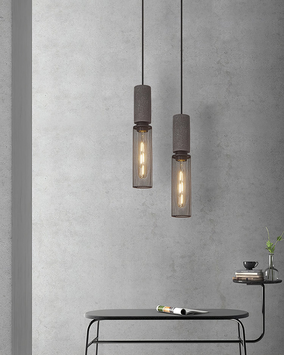Lumeraine lampada a sospensione in Cemento Grigio