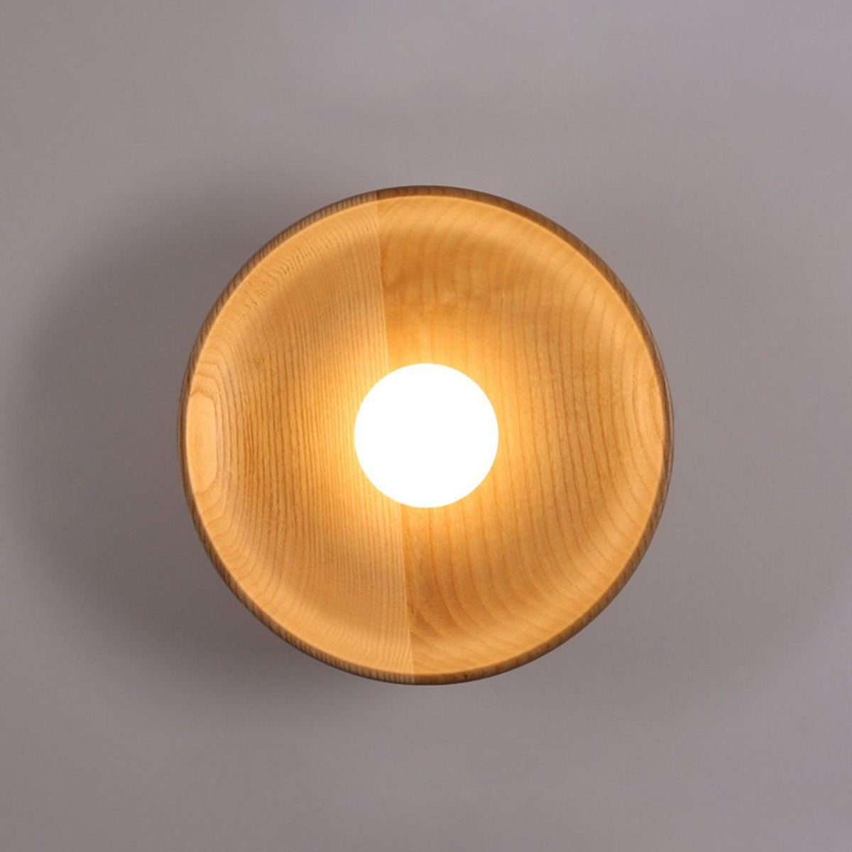 Sirixa lampada da parete in vetro e legno moderno minimalista