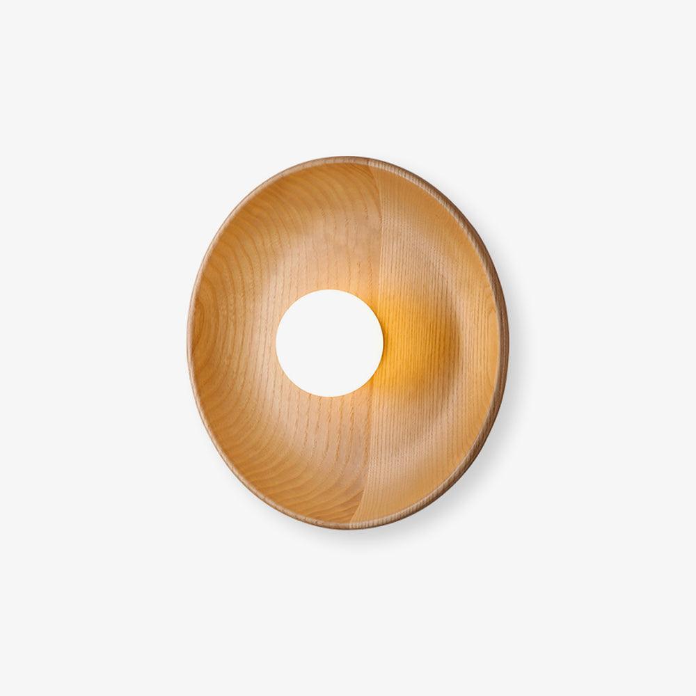 Sirixa lampada da parete in vetro e legno moderno minimalista