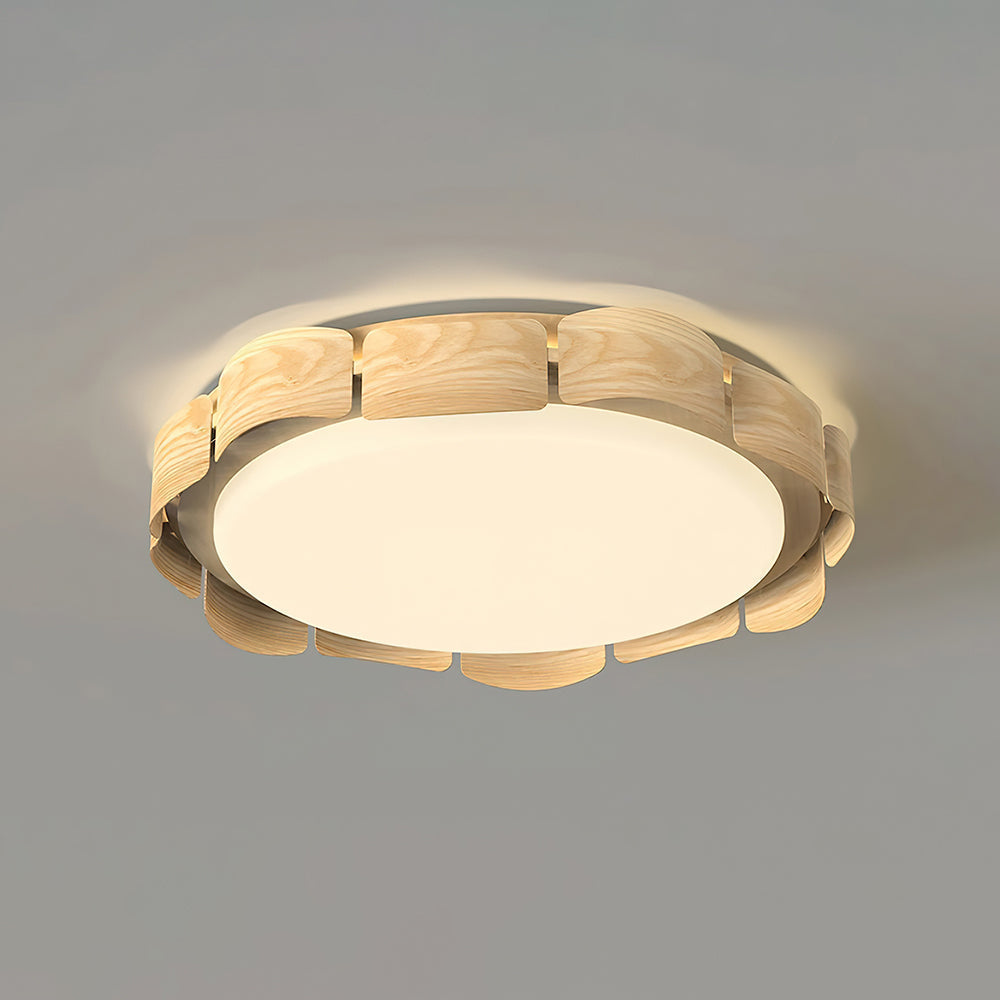 Ardura lampada da soffitto LED in legno di noce