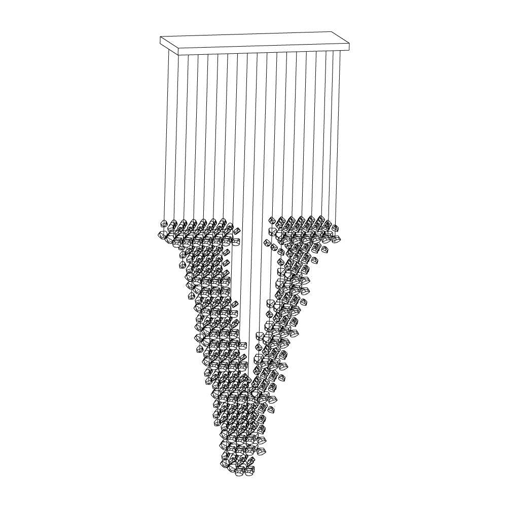 Marenissa lampadario in Pietra moderna