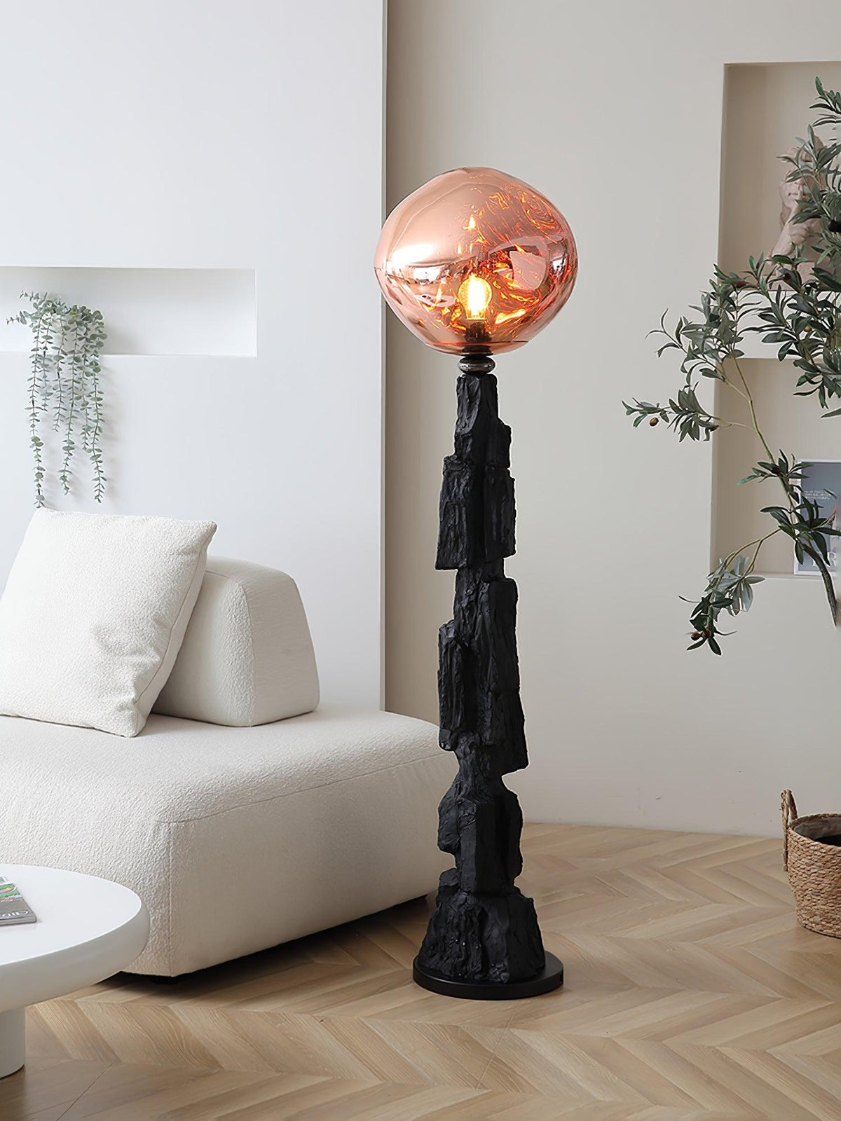 Ember lampada da terra in Acrilico