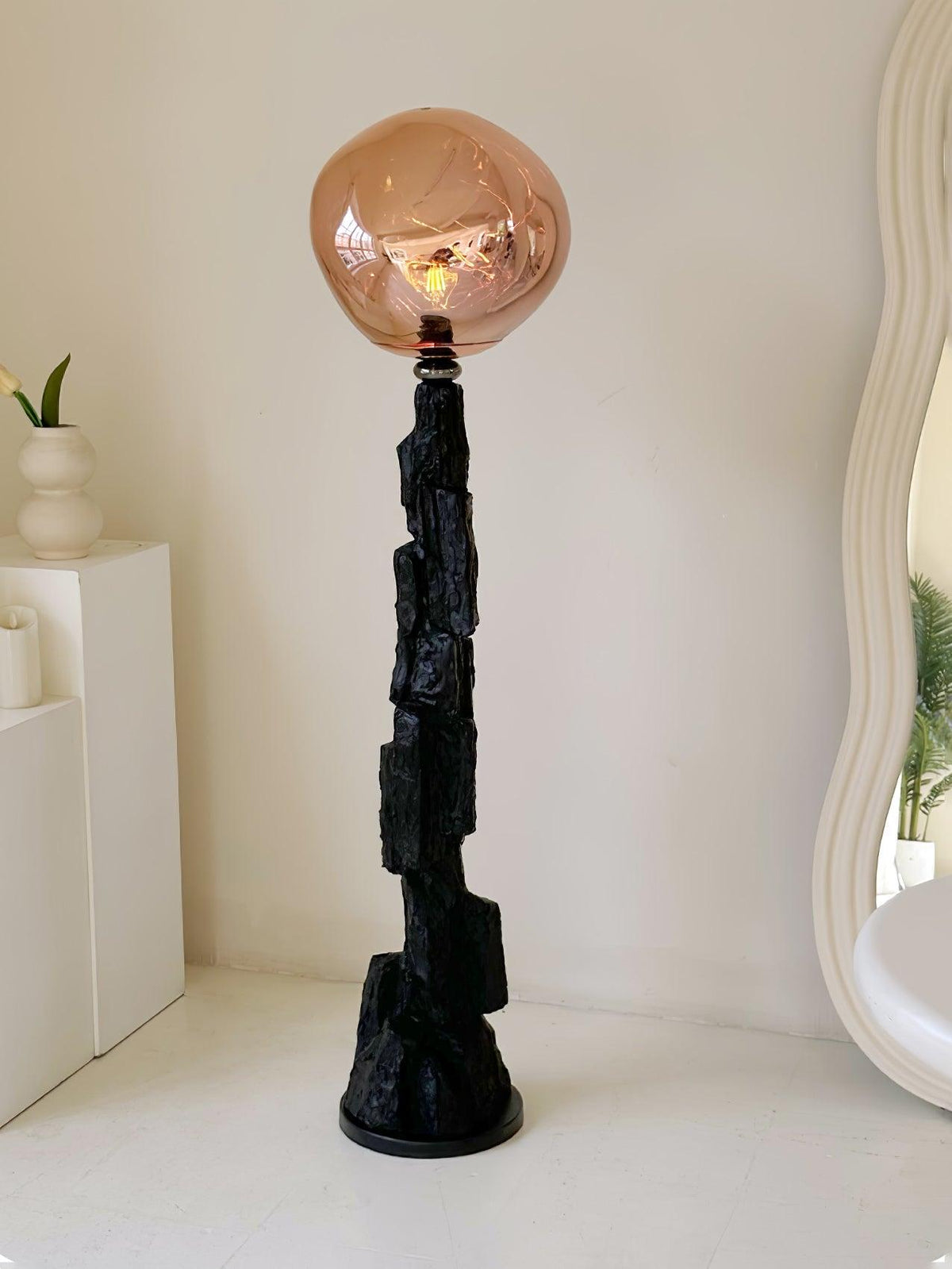 Ember lampada da terra in Acrilico