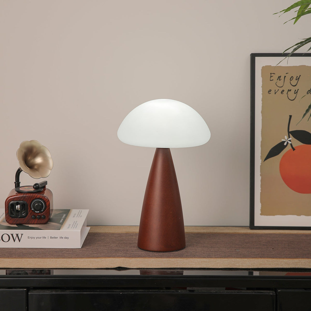 Ibisin lampada da tavolo contemporanea in legno