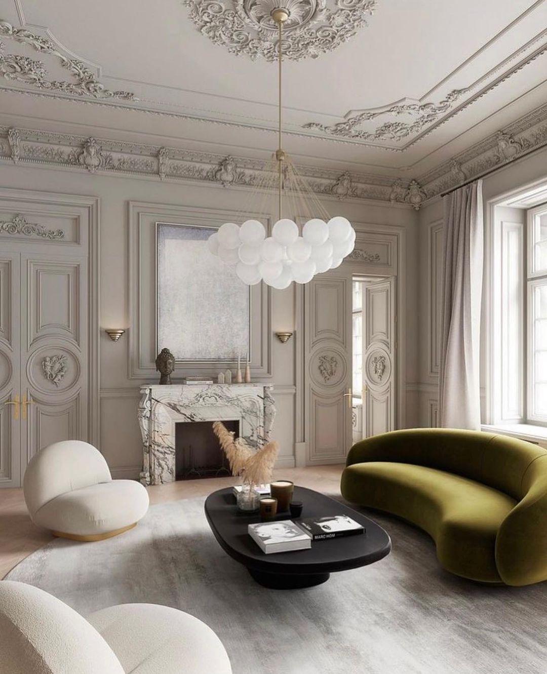 Lustra Lux Lampadario con Bolle in Vetro Satinato - Relic Pieces