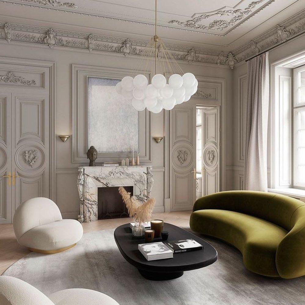 Lustra Lux Lampadario con Bolle in Vetro Satinato - Relic Pieces