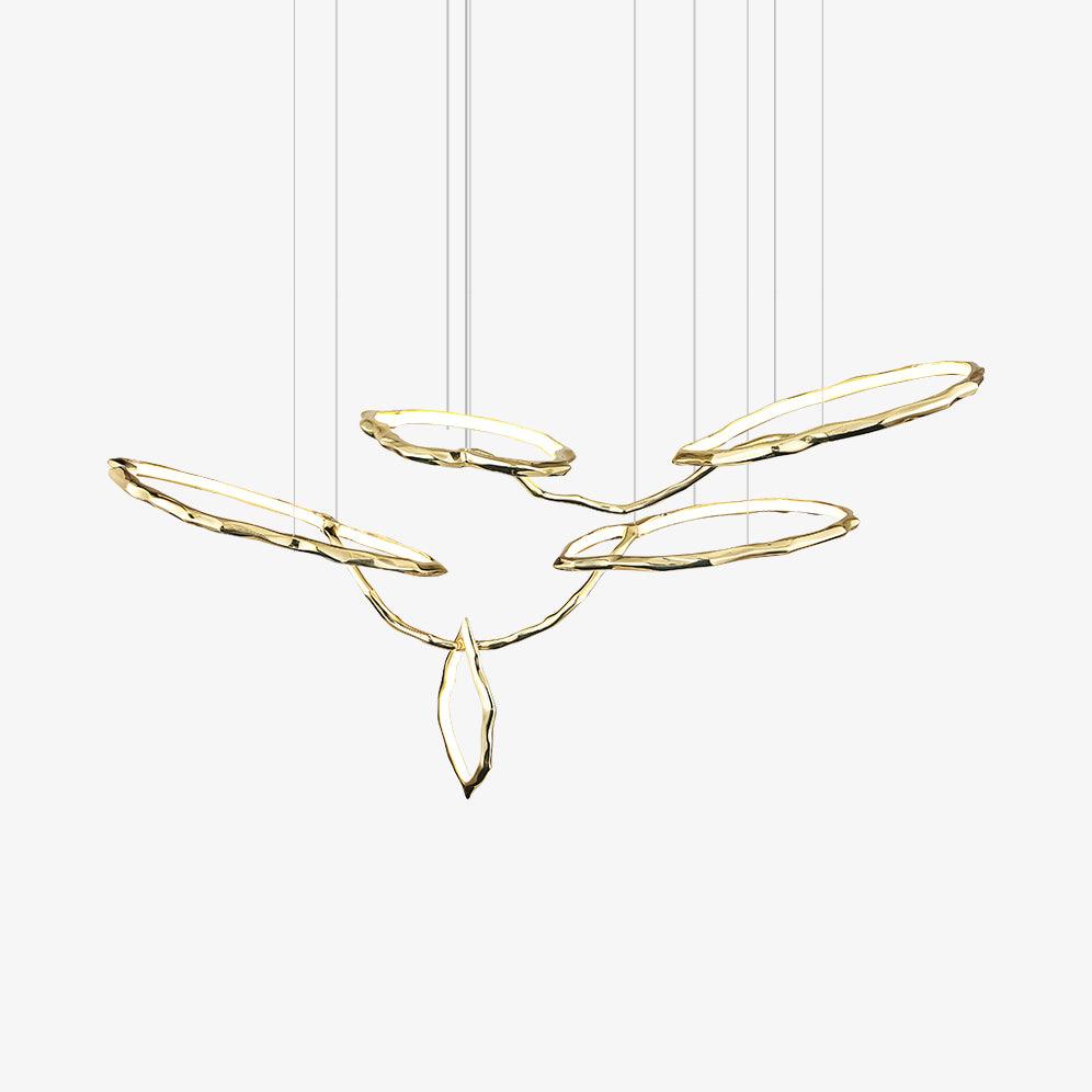 Aballs Cloud Rings Series lampadario ottone