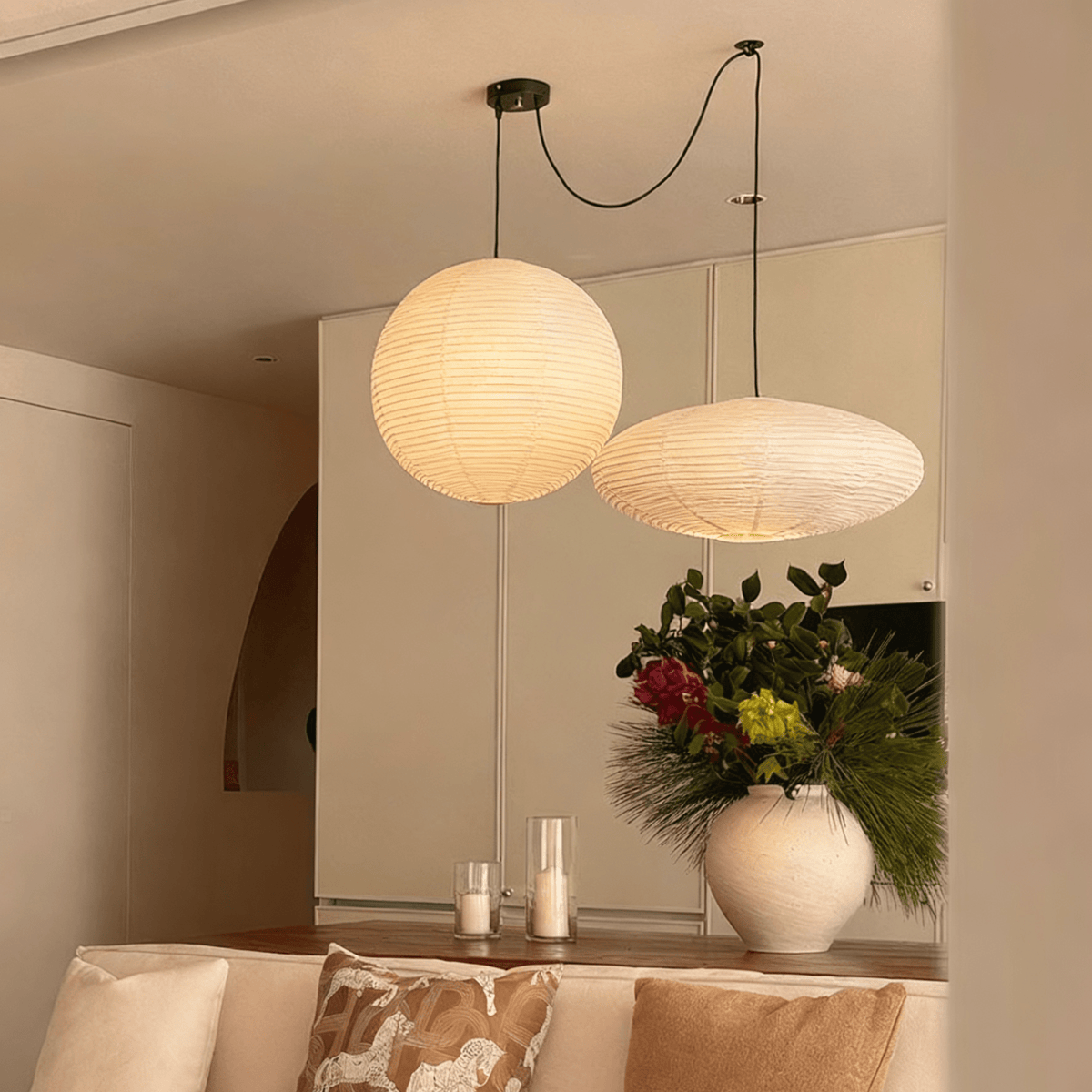 Lumenis lampada a sospensione Whimsy in Carta
