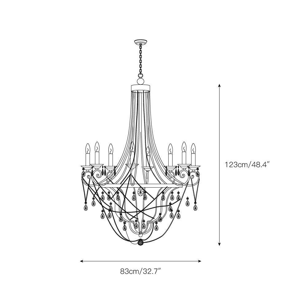 Ren lampadario
