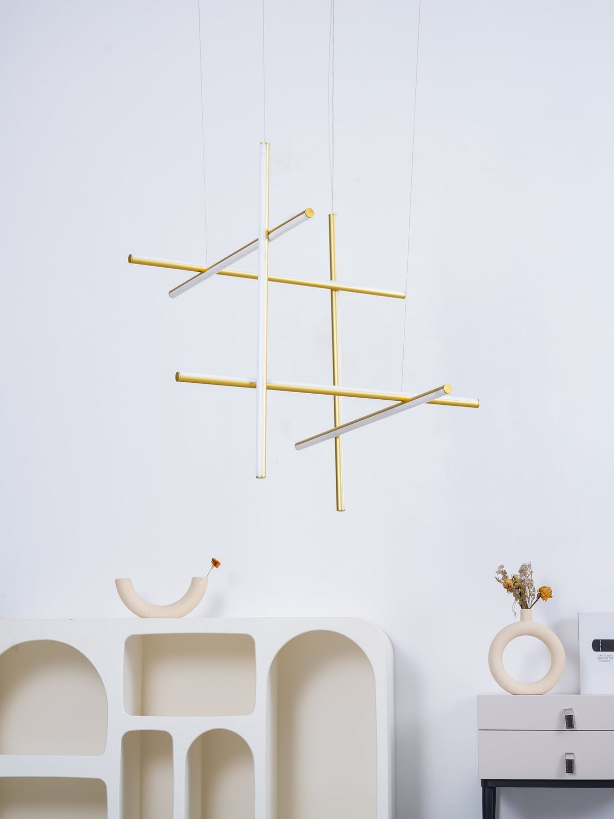 Renorelle lampadario lineare Crossbeam