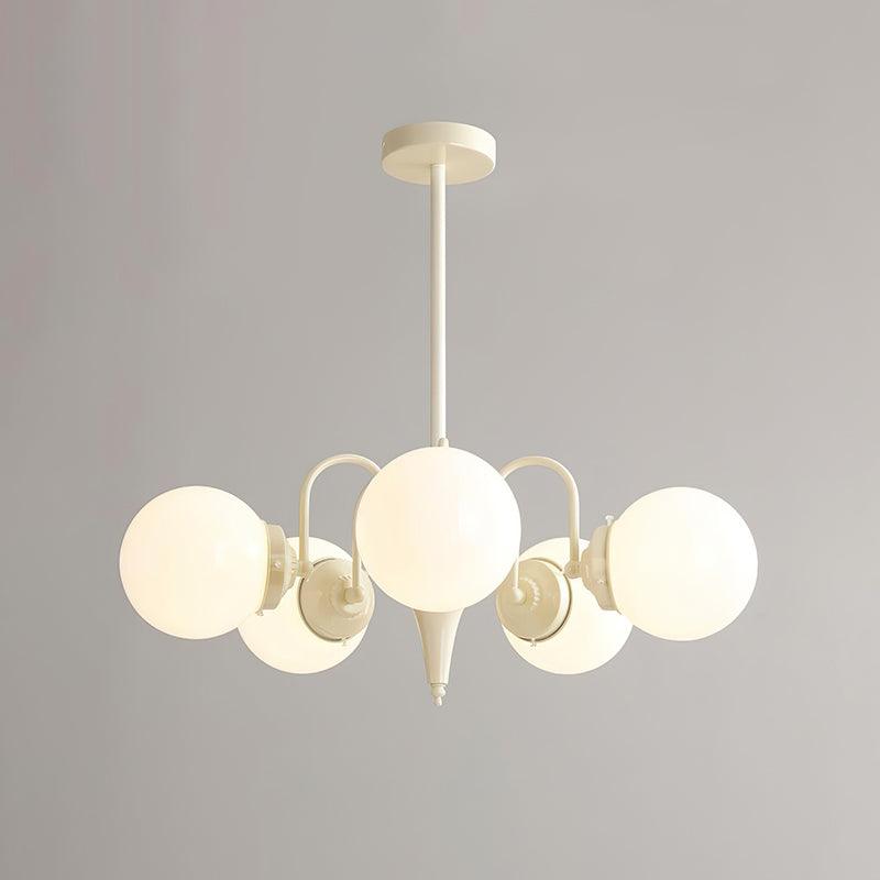 Elauian lampadario sfera Crema moderno
