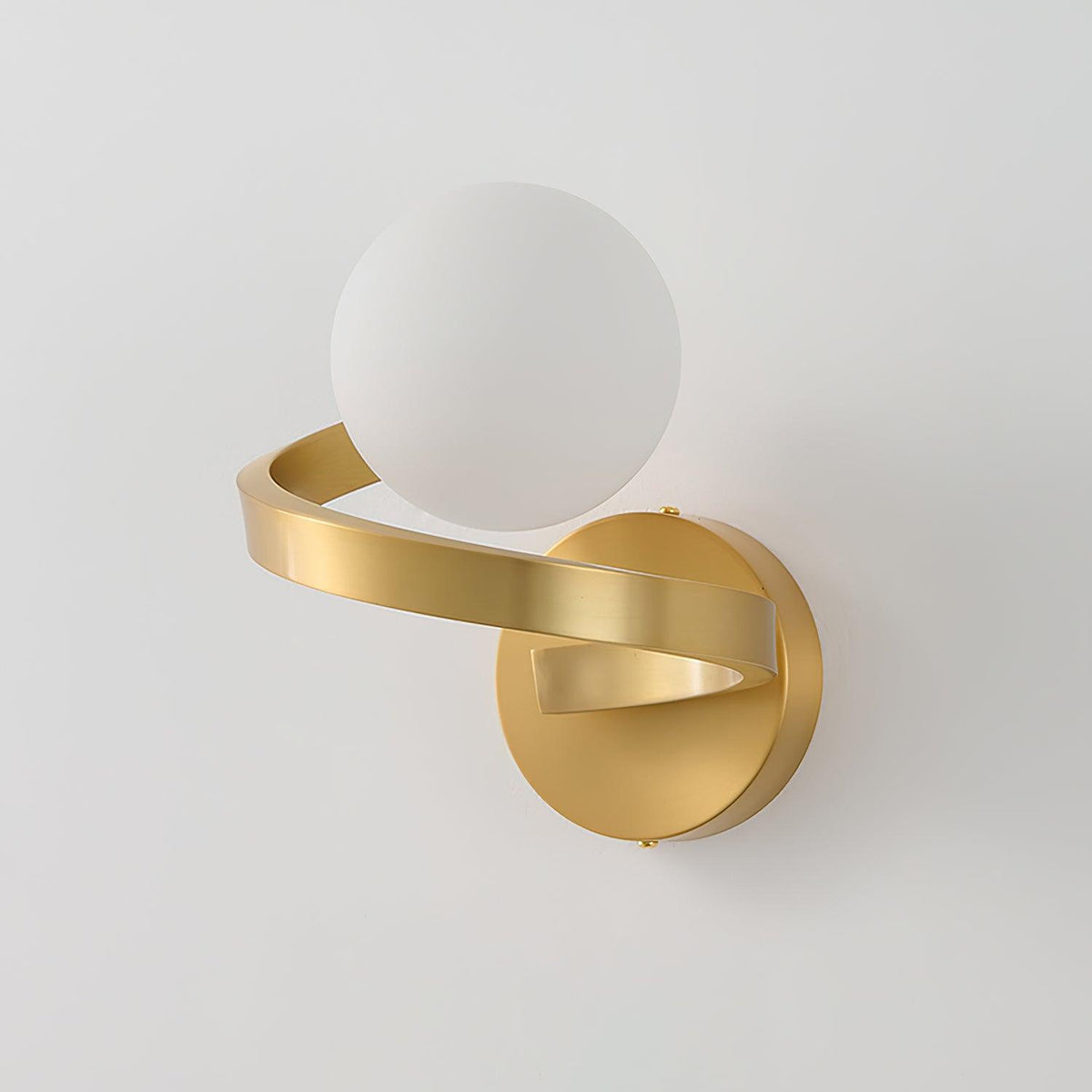 Yvian lampada da parete moderna minimalista in ottone e vetro