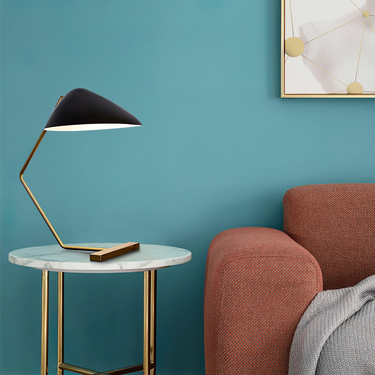 Velaice lampada da tavolo di metà secolo