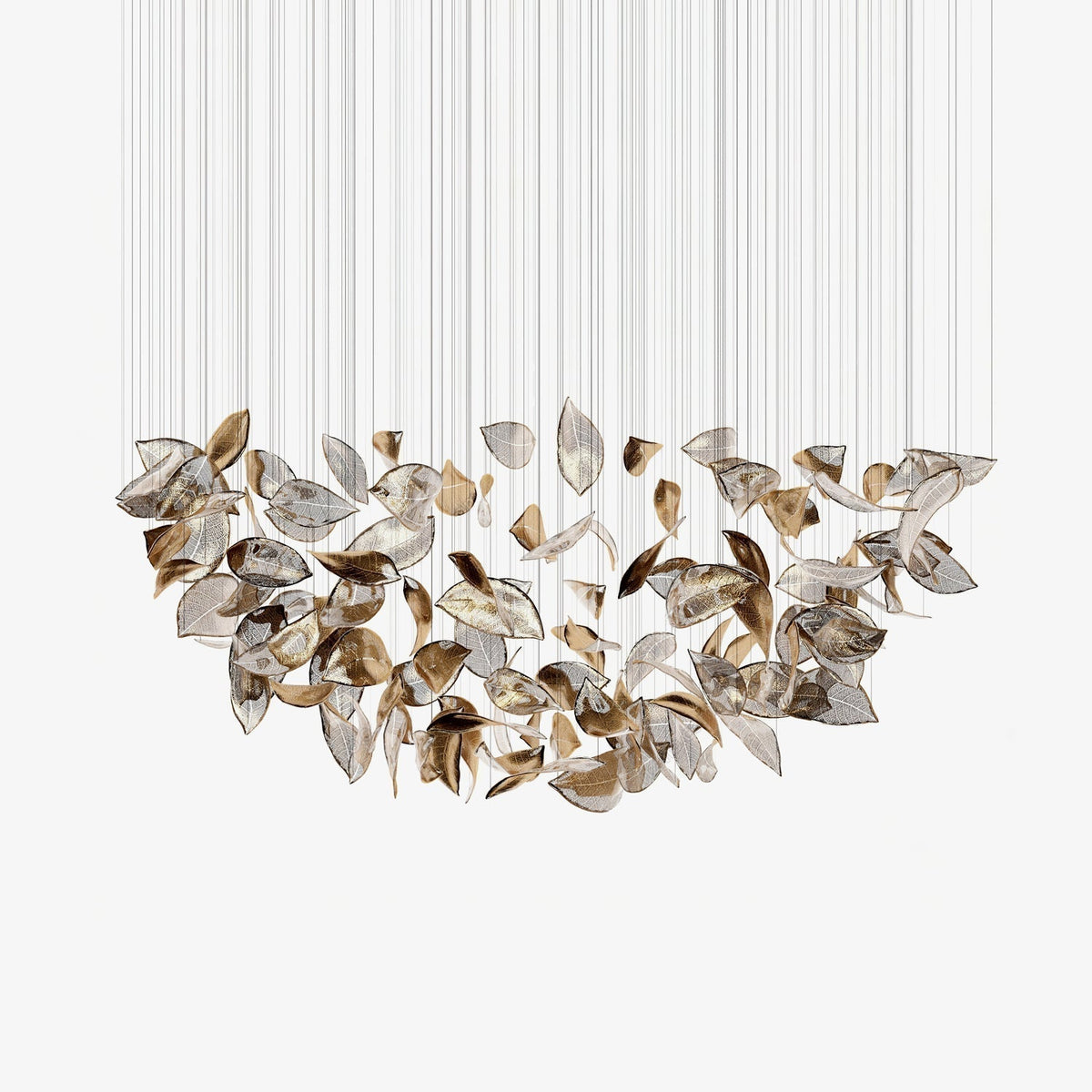 Darien Iridescent Leaf lampada a sospensione