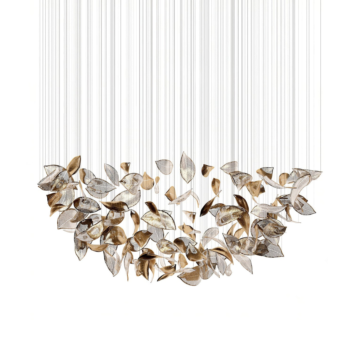 Darien Iridescent Leaf lampada a sospensione