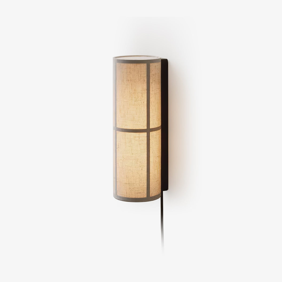 Seraniella lampada da parete Cilindrica in tessuto Art Nordic con spina