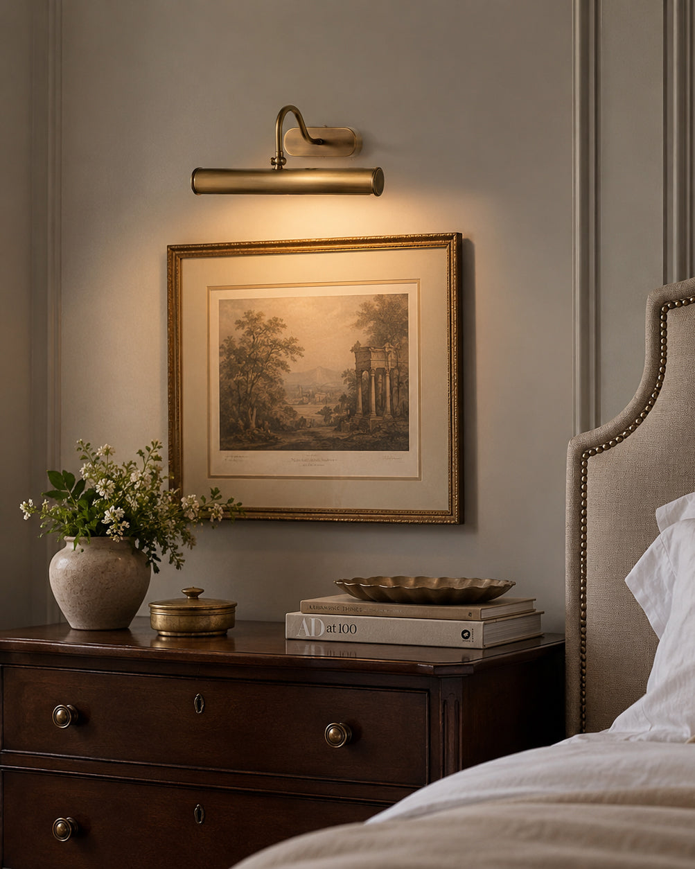 Ainsworth ottone lampada da parete