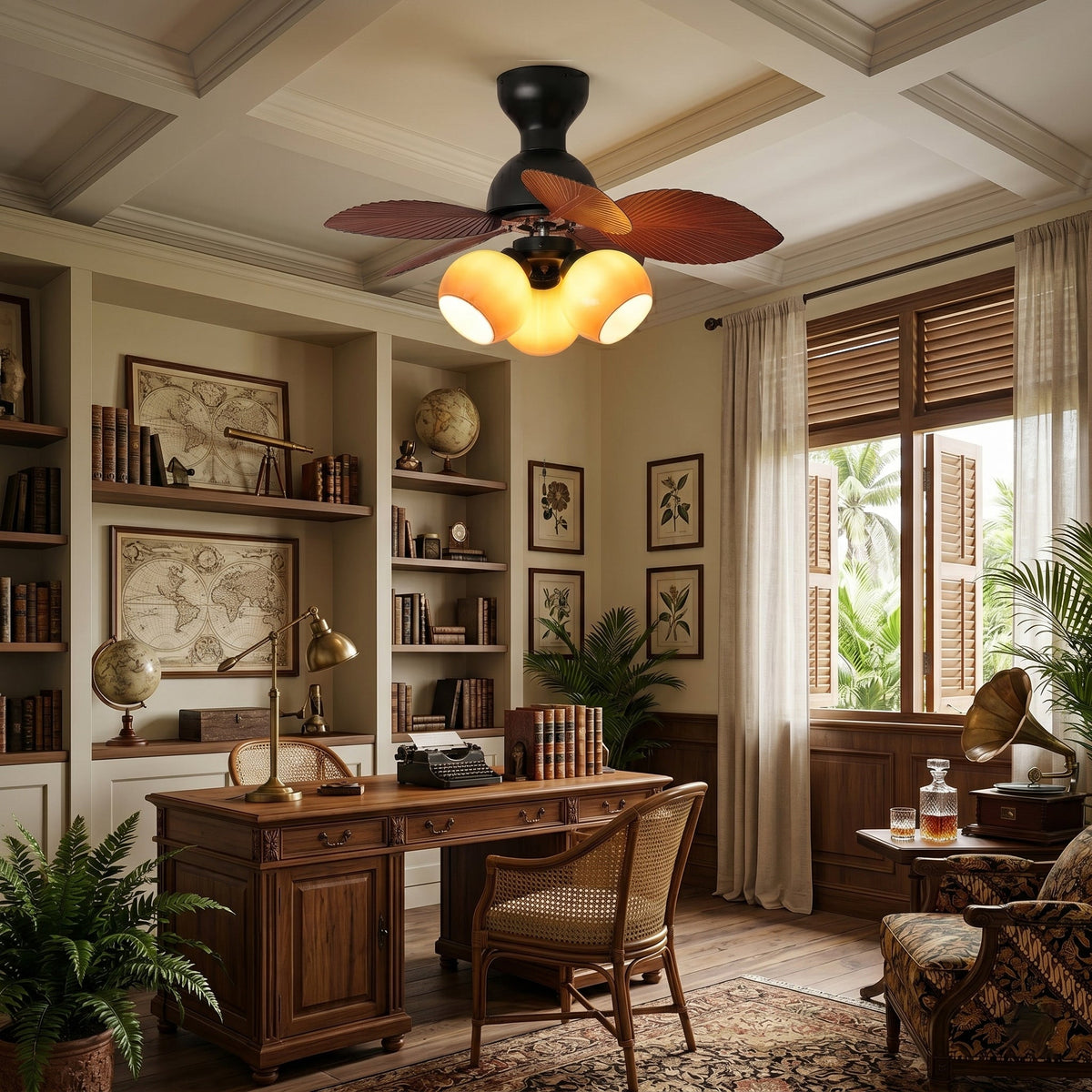 Ambrose ventilatore da soffitto con luce