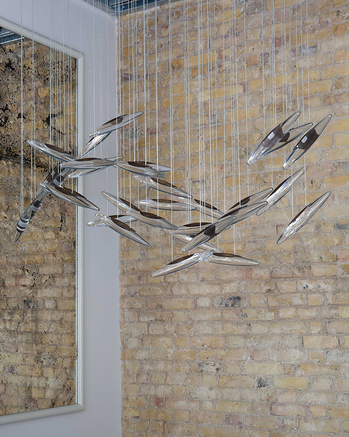 Hylor lampadario Luxury Moonlight Whispers in vetro