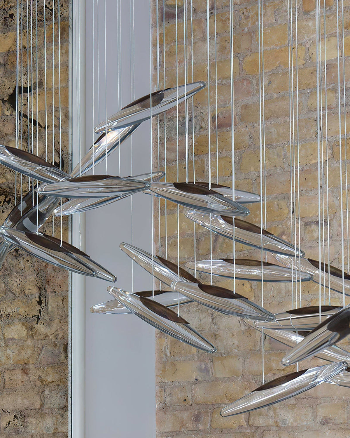 Hylor lampadario Luxury Moonlight Whispers in vetro