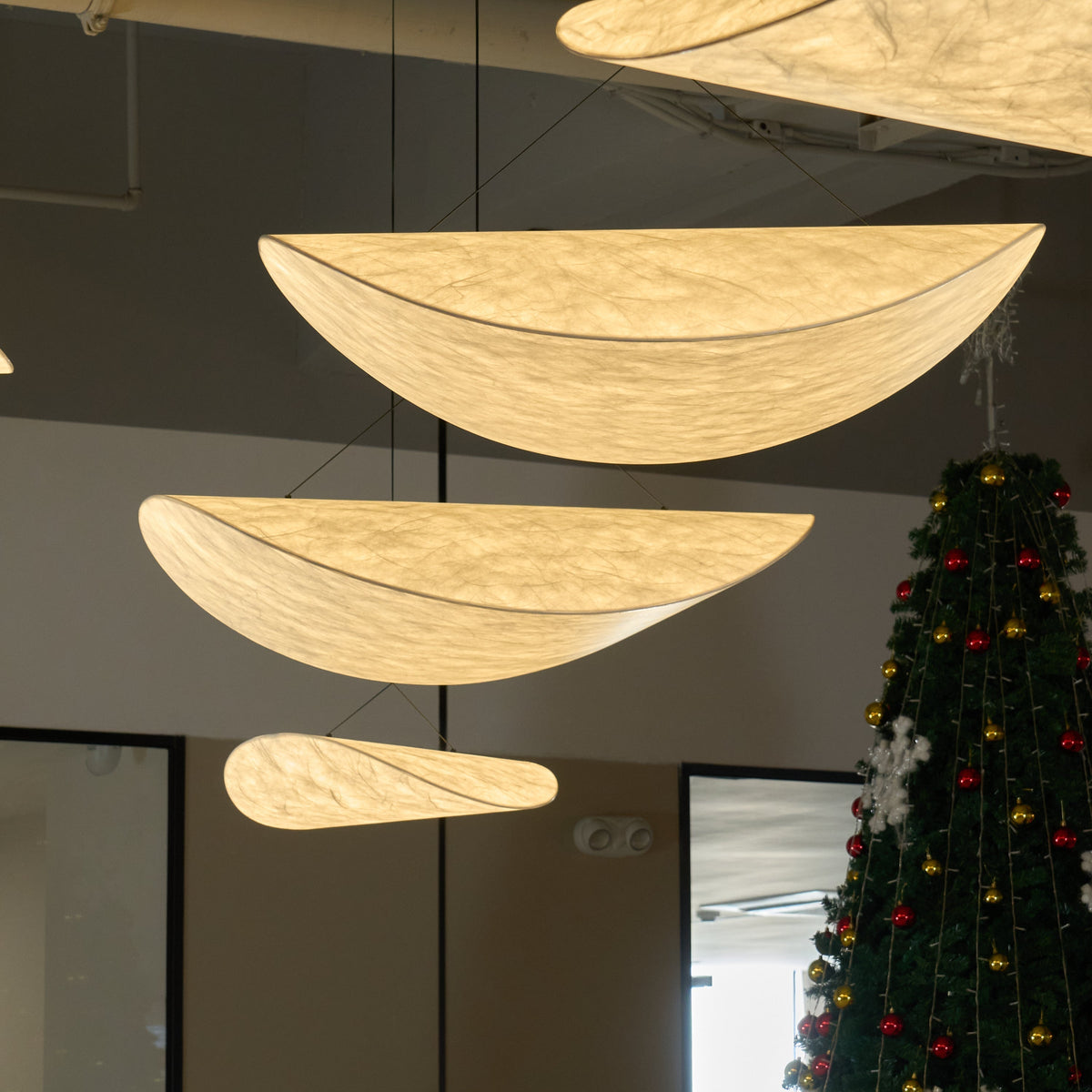 Luminette lampada a sospensione minimalista in Seta