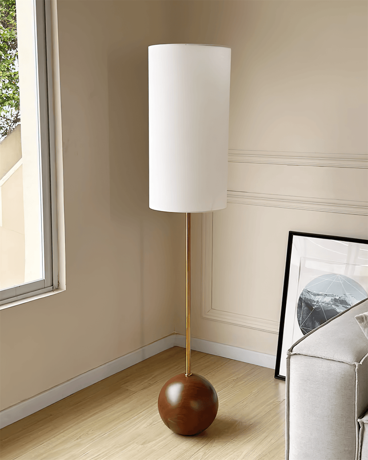 Polo lampada da terra