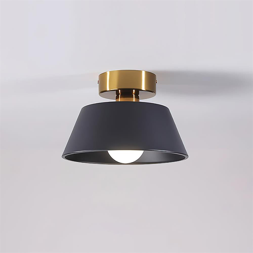 Lampada da soffitto plafoniera moderna minimalista con rosone in metallo