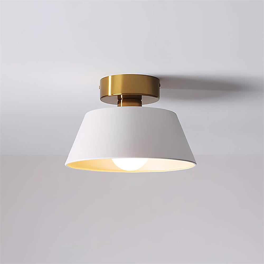Lampada da soffitto plafoniera moderna minimalista con rosone in metallo