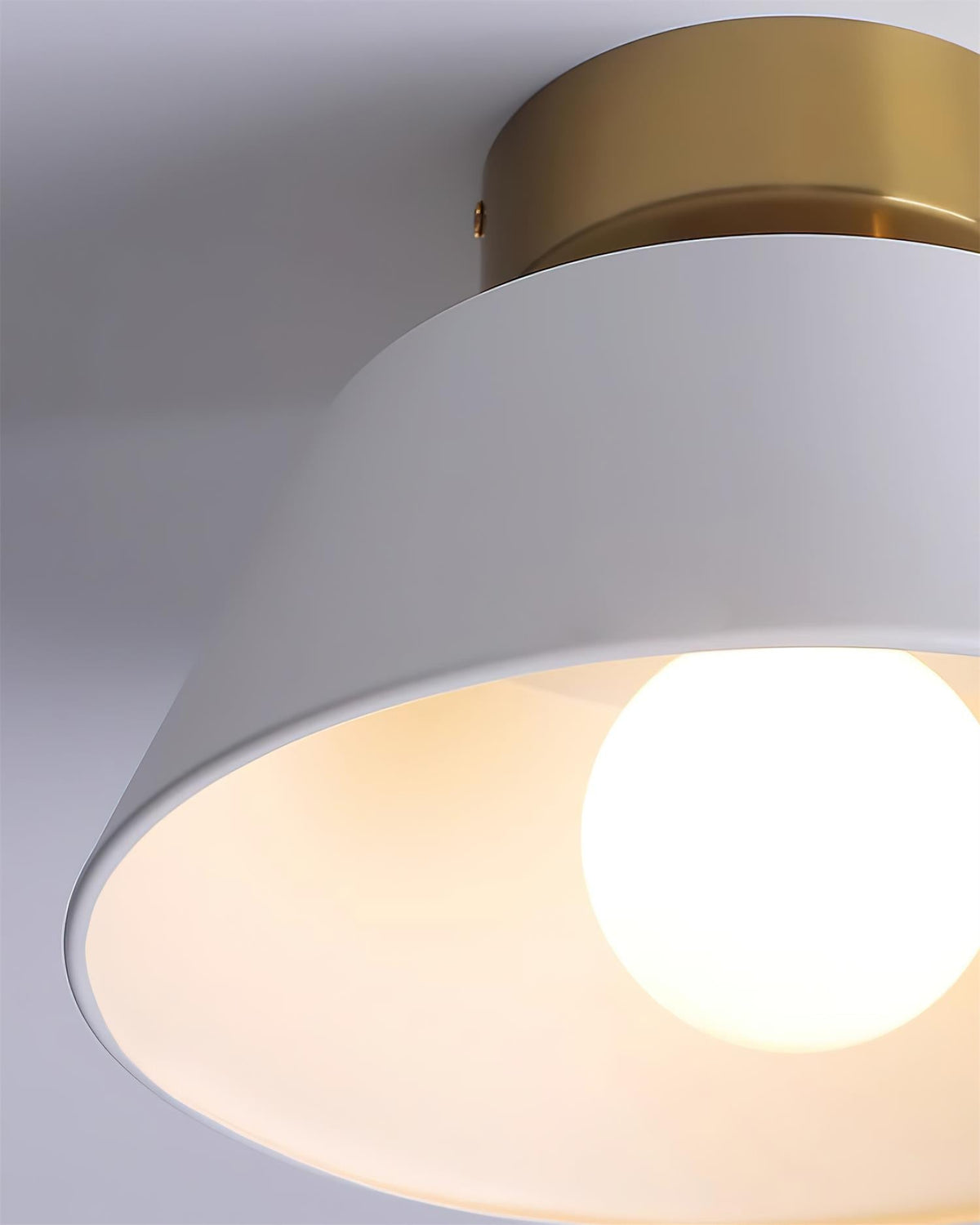 Lampada da soffitto plafoniera moderna minimalista con rosone in metallo