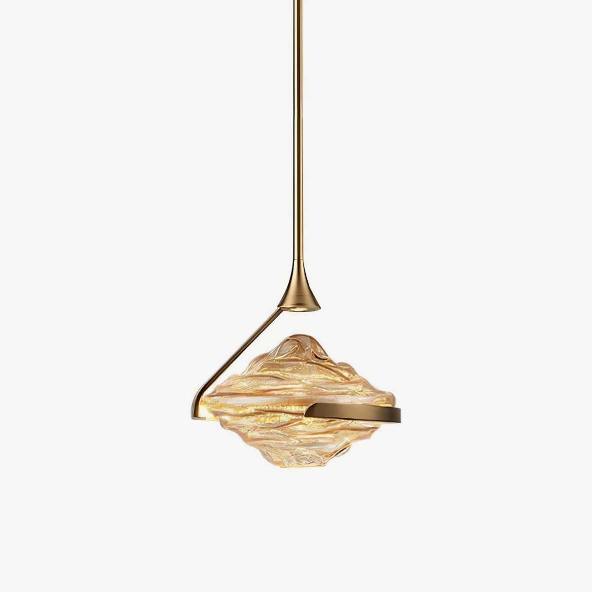 Elyarette lampada a sospensione in cristallo diamante