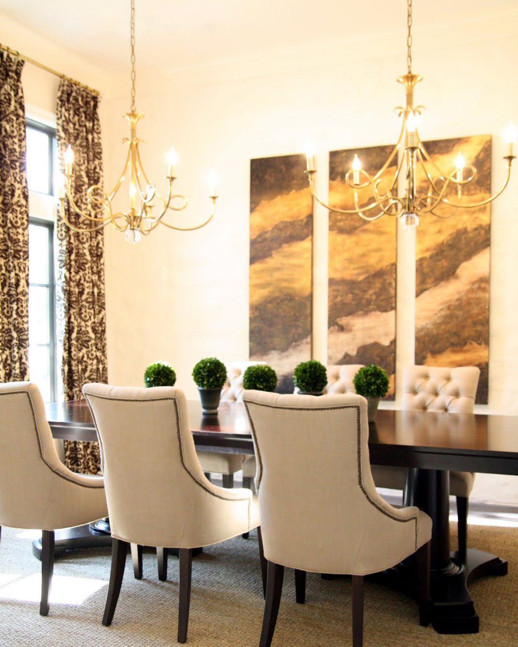 Efra lampadario ottone Double Twist Candelabra Cristallo