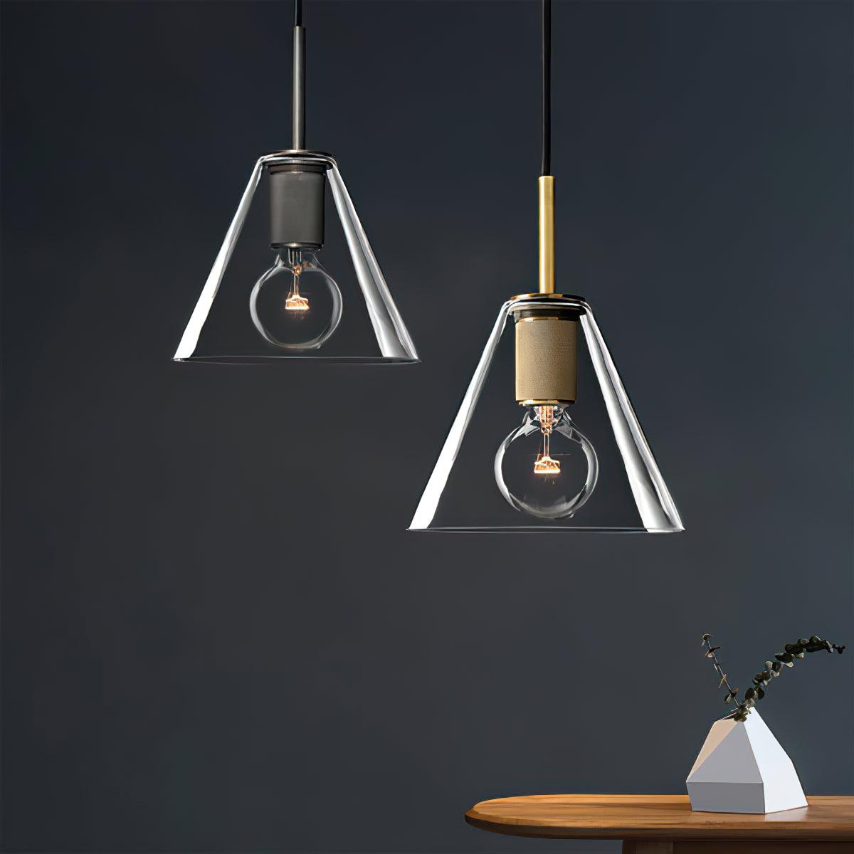 Lampada a sospensione in ottone, design minimalista per sala da pranzo o cucina in metallo