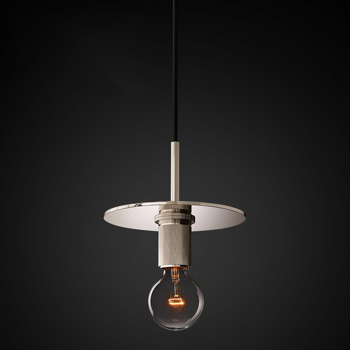 Lampada a sospensione in ottone, design minimalista per sala da pranzo o cucina in metallo