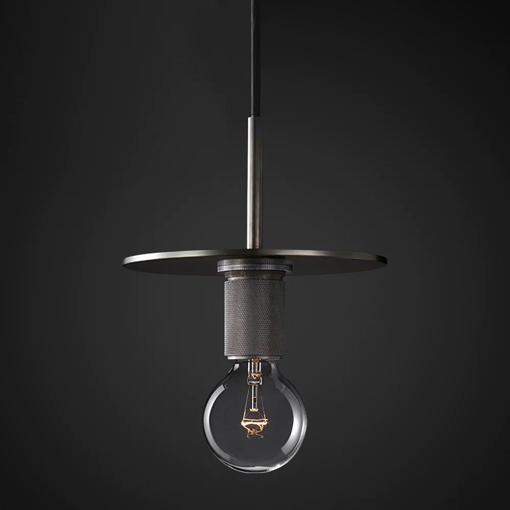 Lampada a sospensione in ottone, design minimalista per sala da pranzo o cucina in metallo