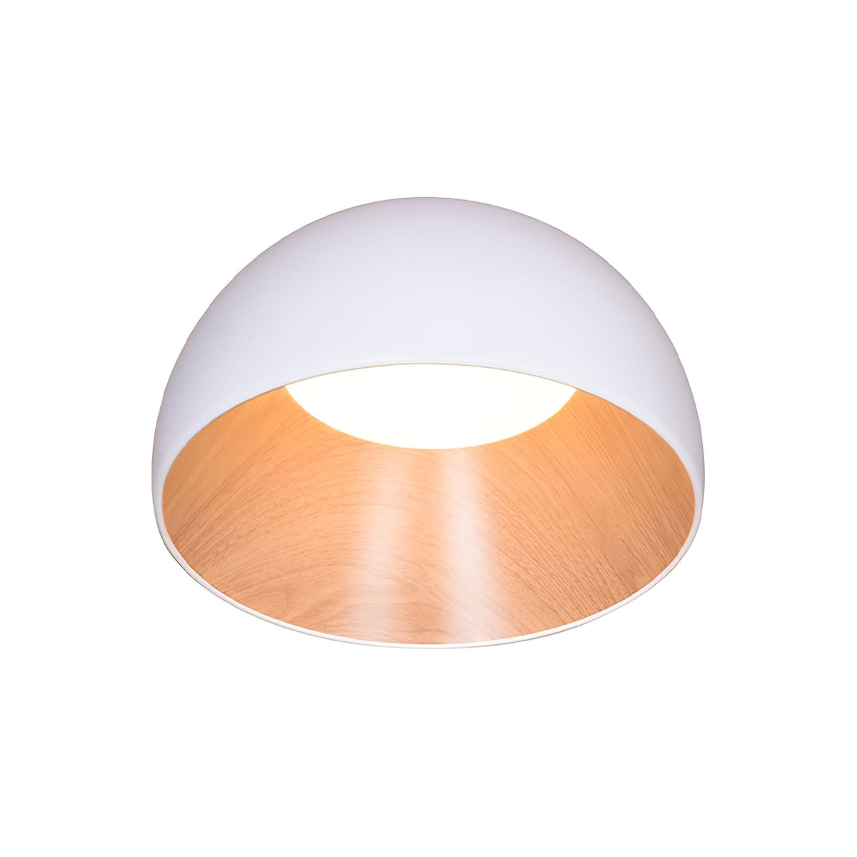 Coda lampada da soffitto a cupola in legno minimalista
