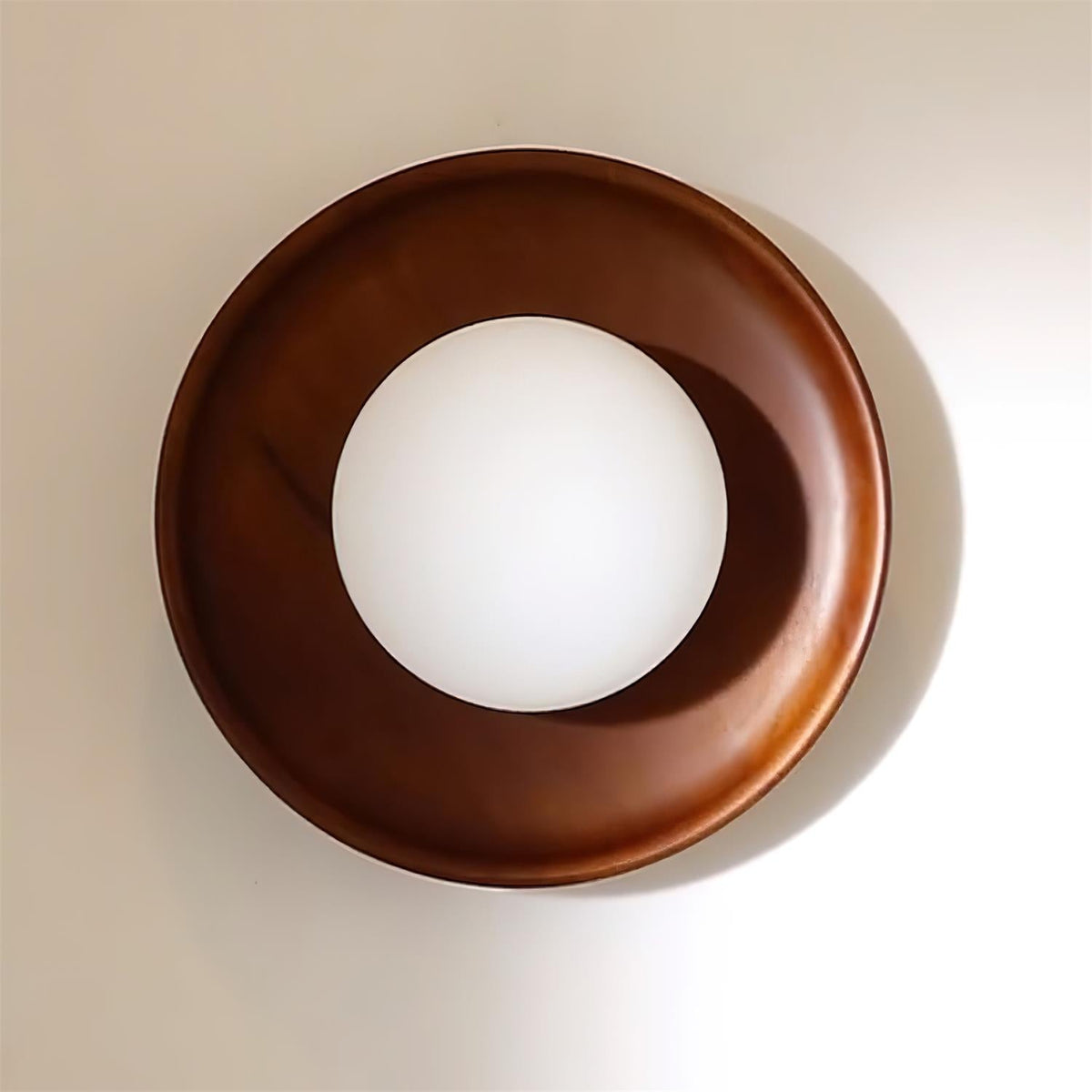Runa lampada da parete in legno