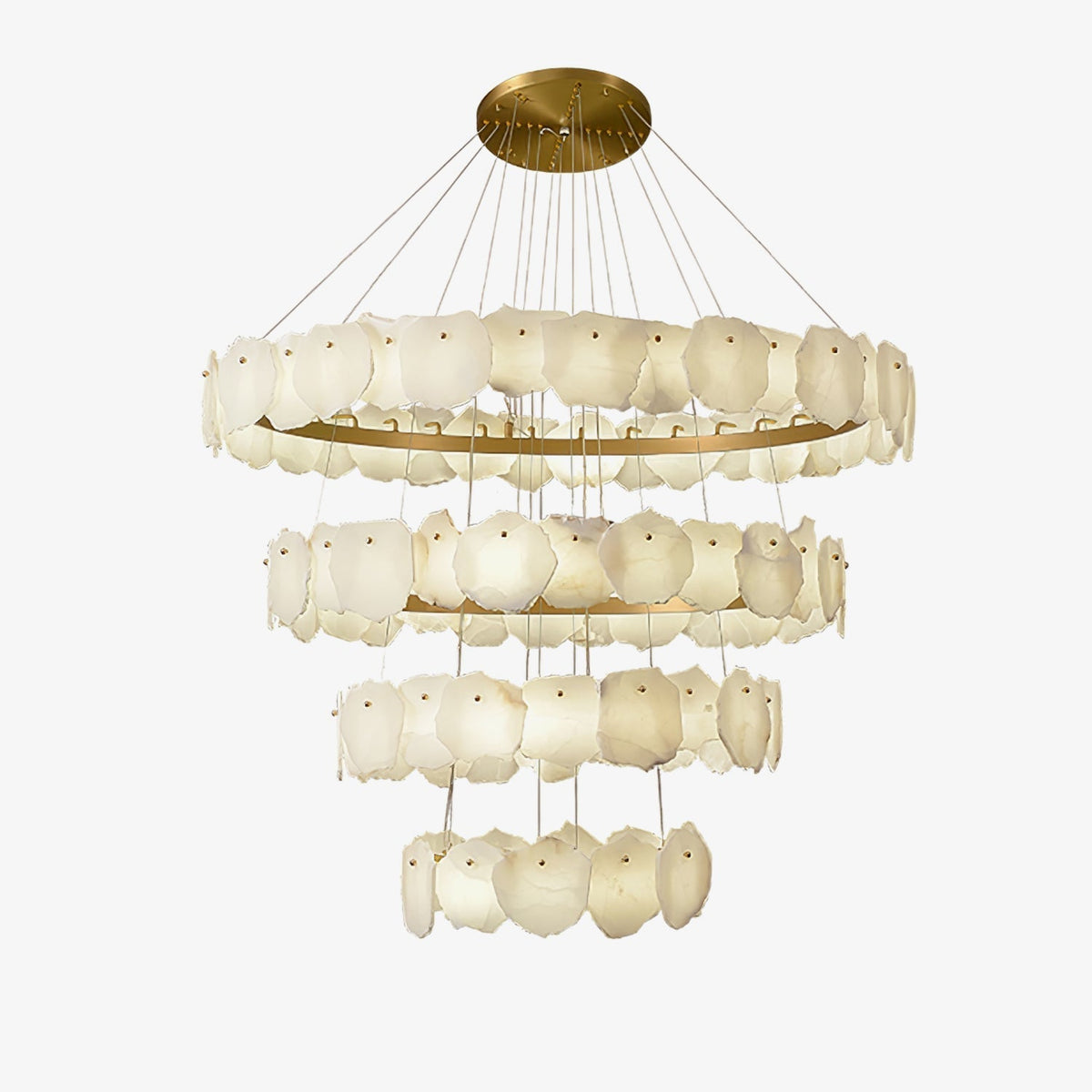 Albeine lampadario in alabastro di lusso