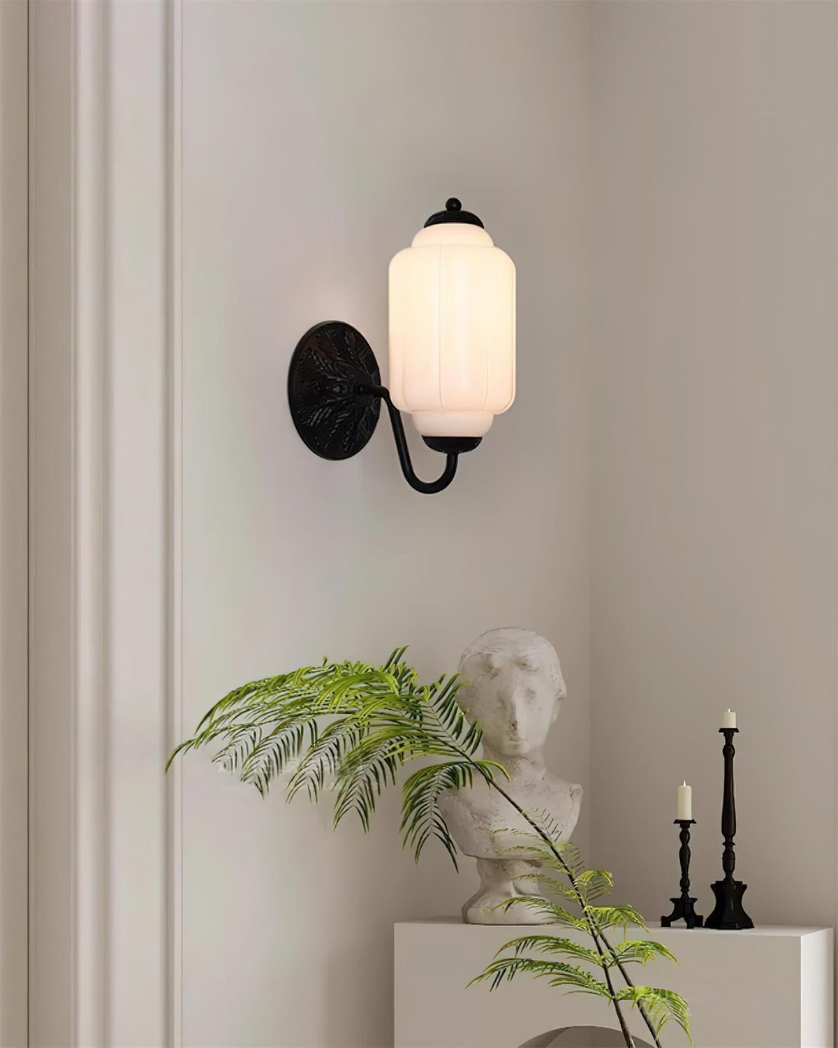 Melvane lampada da parete vintage in vetro Rosa