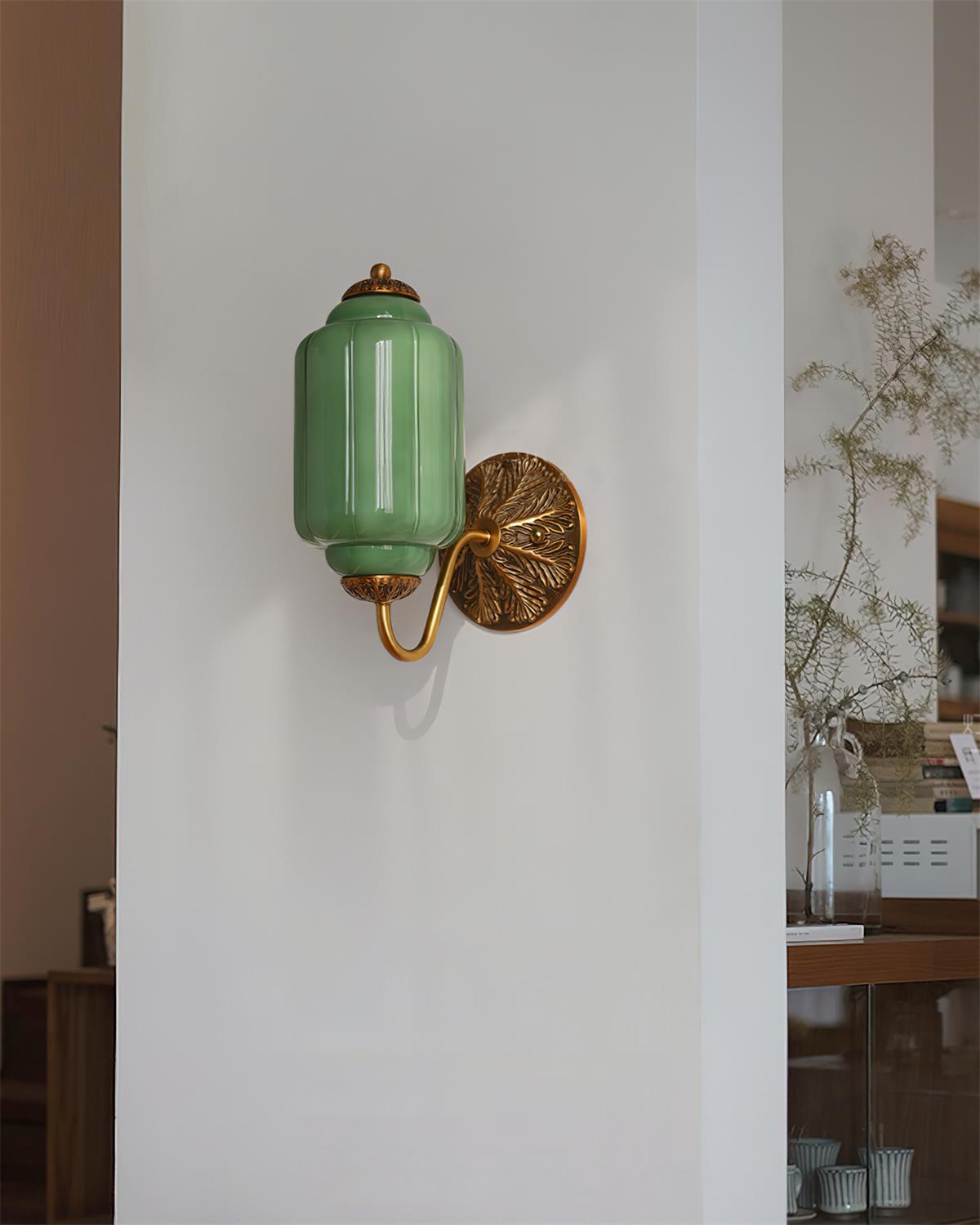 Melvane lampada da parete vintage in vetro Rosa