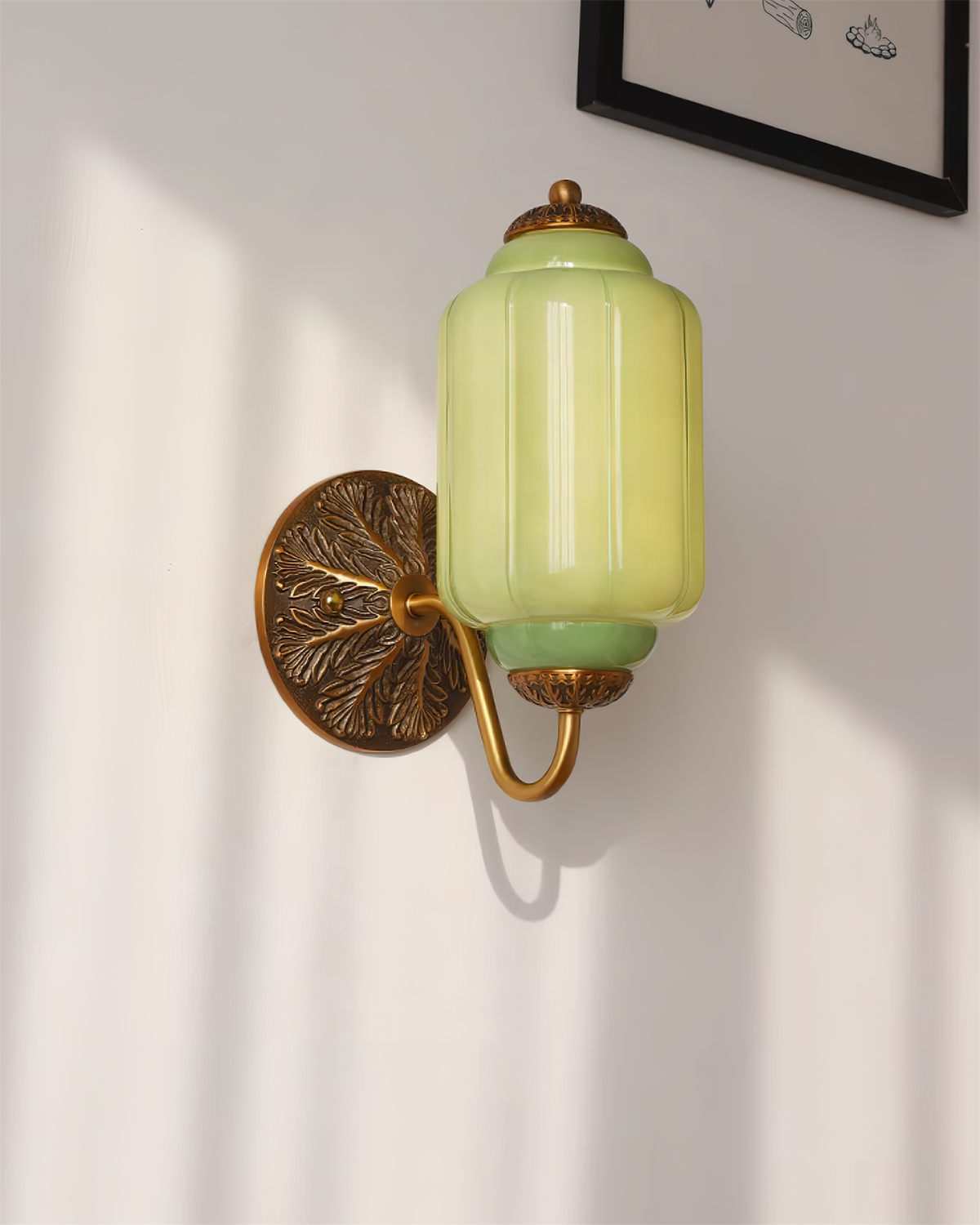 Melvane lampada da parete vintage in vetro Rosa