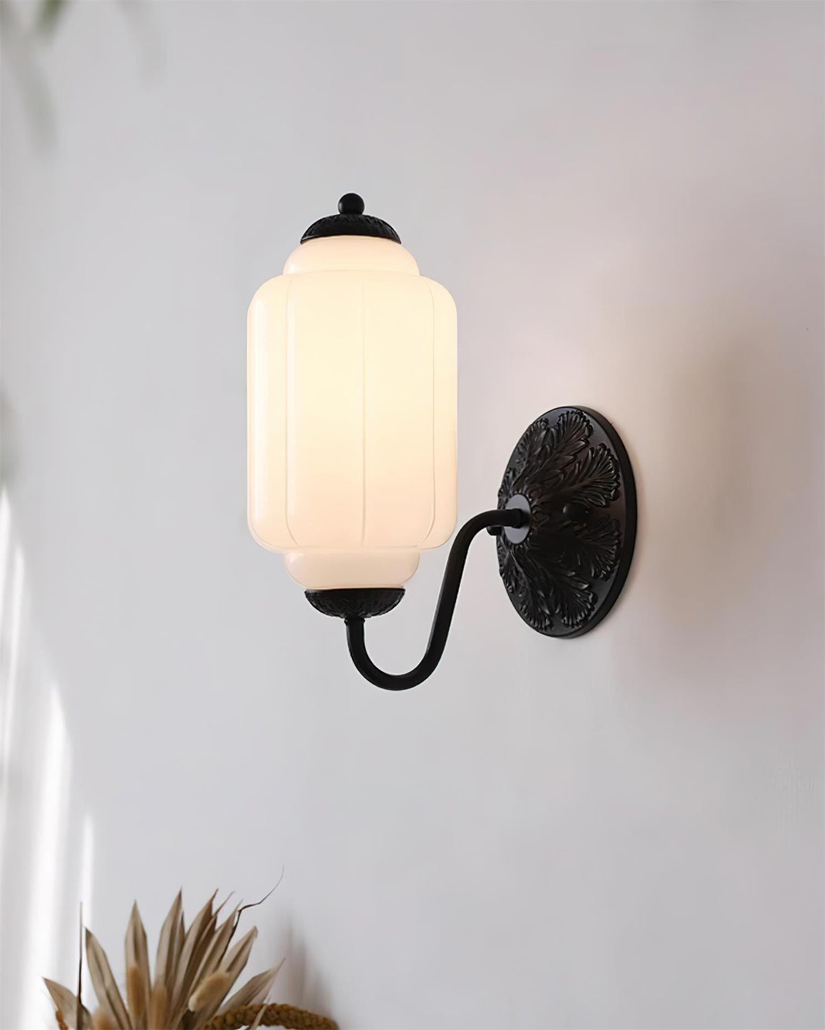 Melvane lampada da parete vintage in vetro Rosa