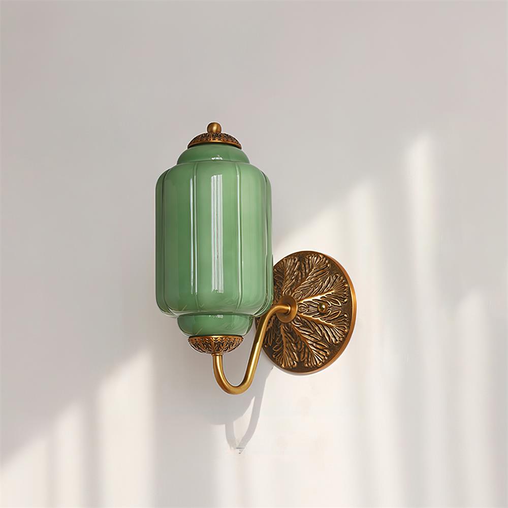Melvane lampada da parete vintage in vetro Rosa