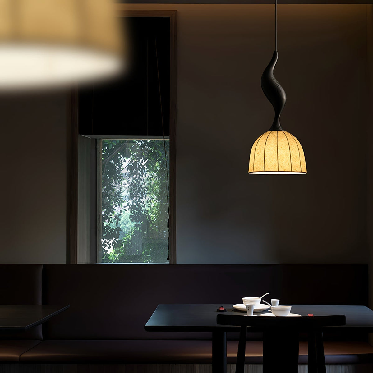 Colire Creativity lampada a sospensione in legno intrecciato