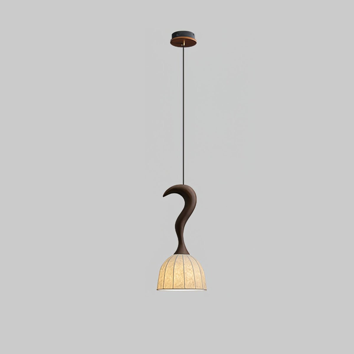 Colire Creativity lampada a sospensione in legno intrecciato
