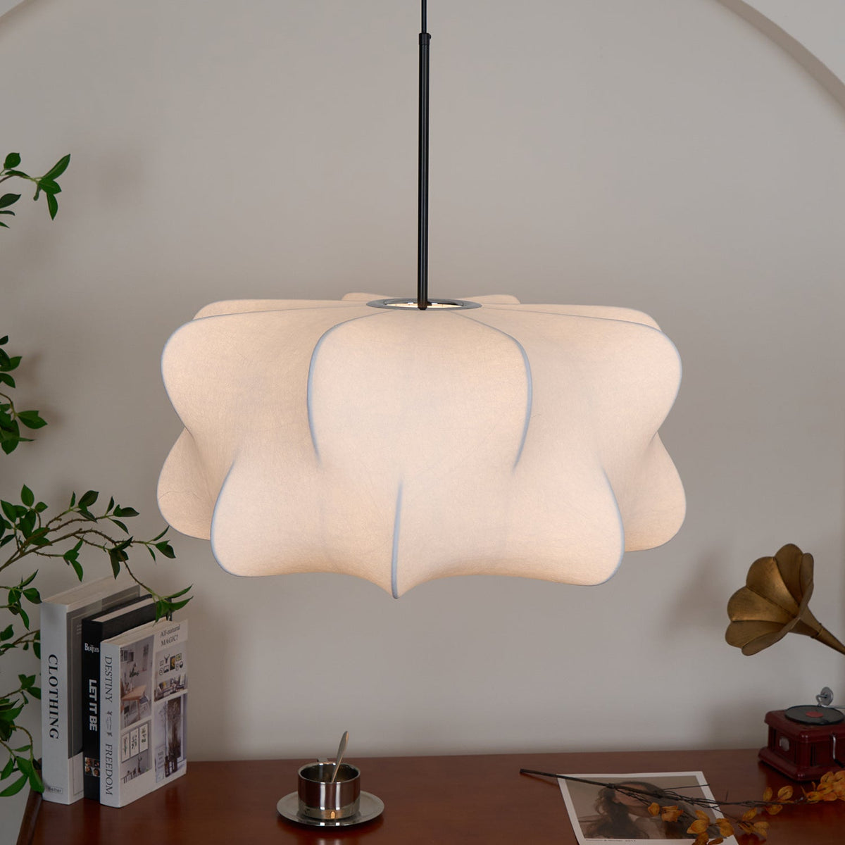 Bibi lampada a sospensione decorativa in seta nuvolosa