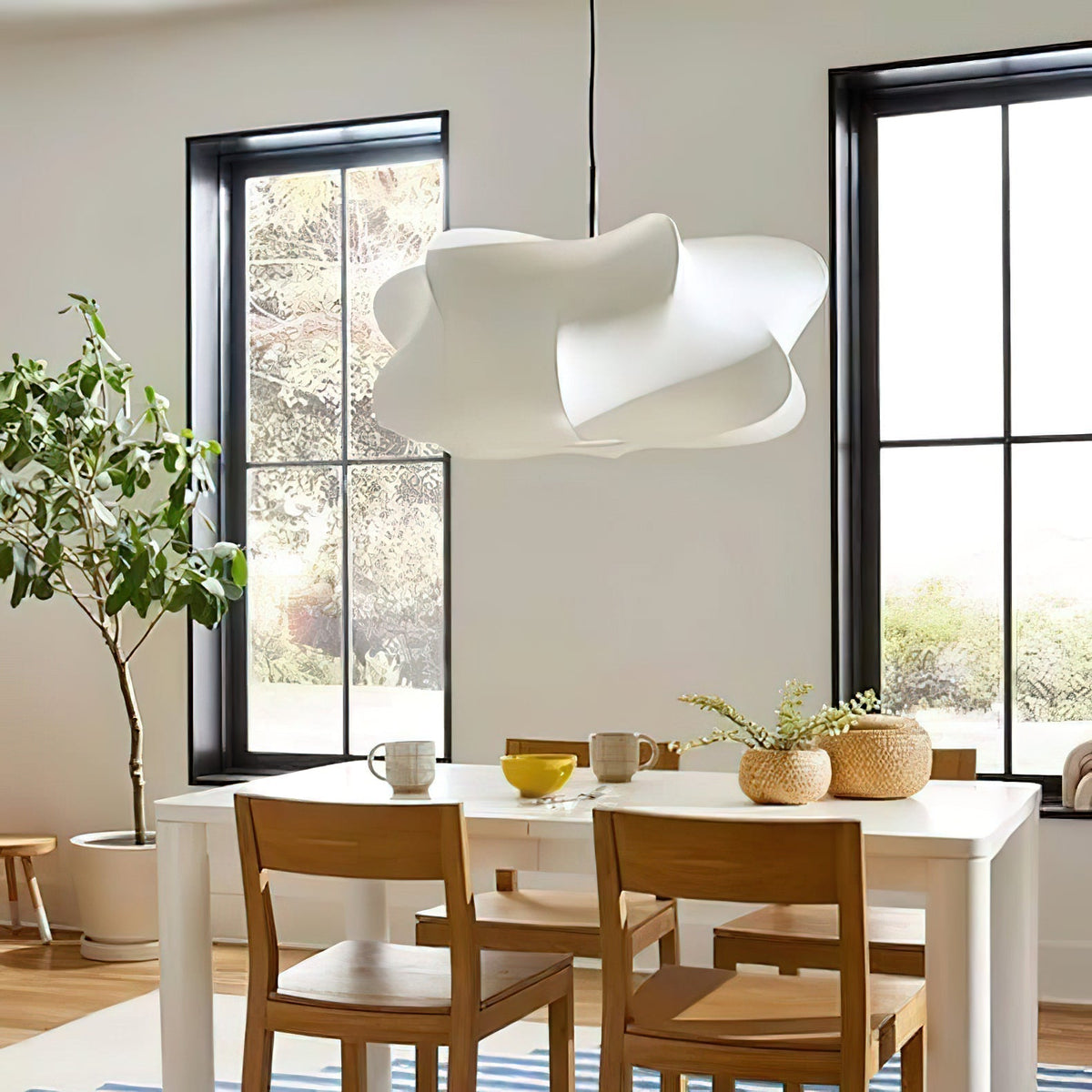 Bibi lampada a sospensione decorativa in seta nuvolosa